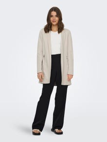 ONLY High stand-up collar Coat -Silver Lining - 15278979