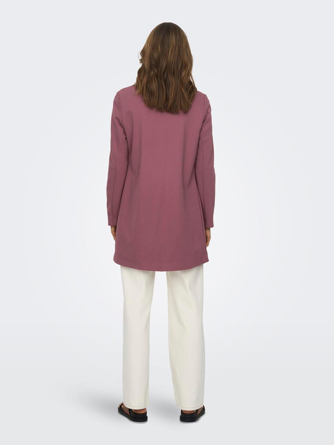 ONLY Solid color coatigan -Rose Brown - 15278979