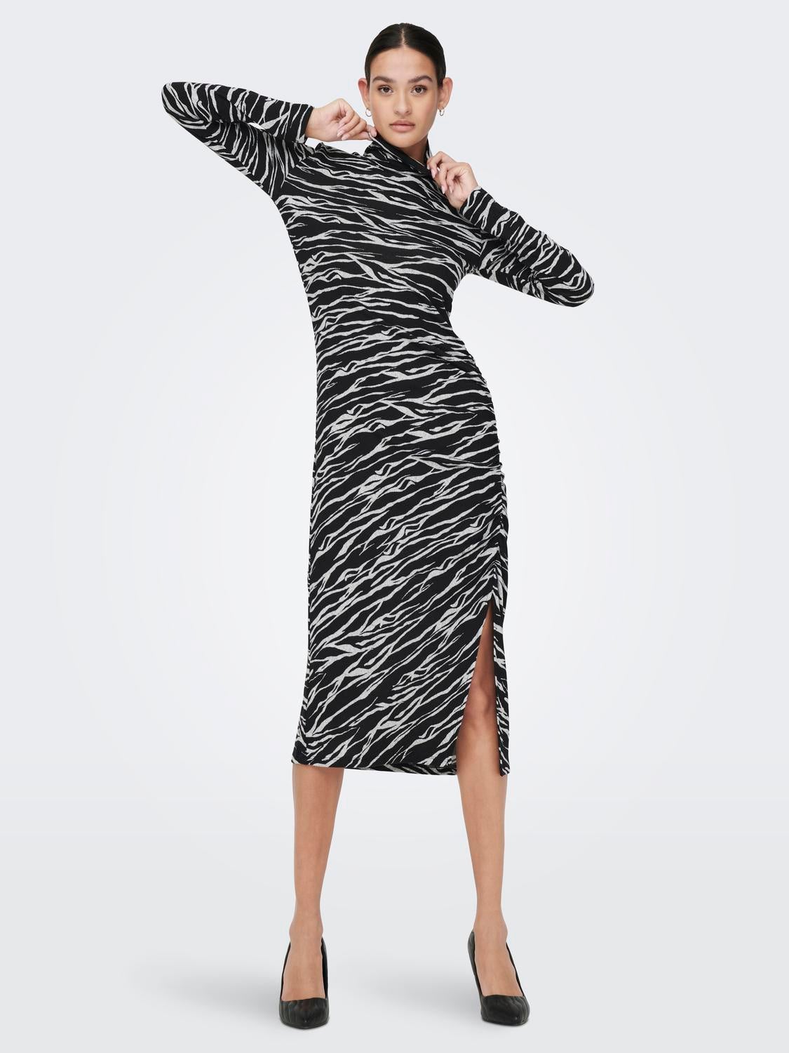 Midi roll hotsell neck dress