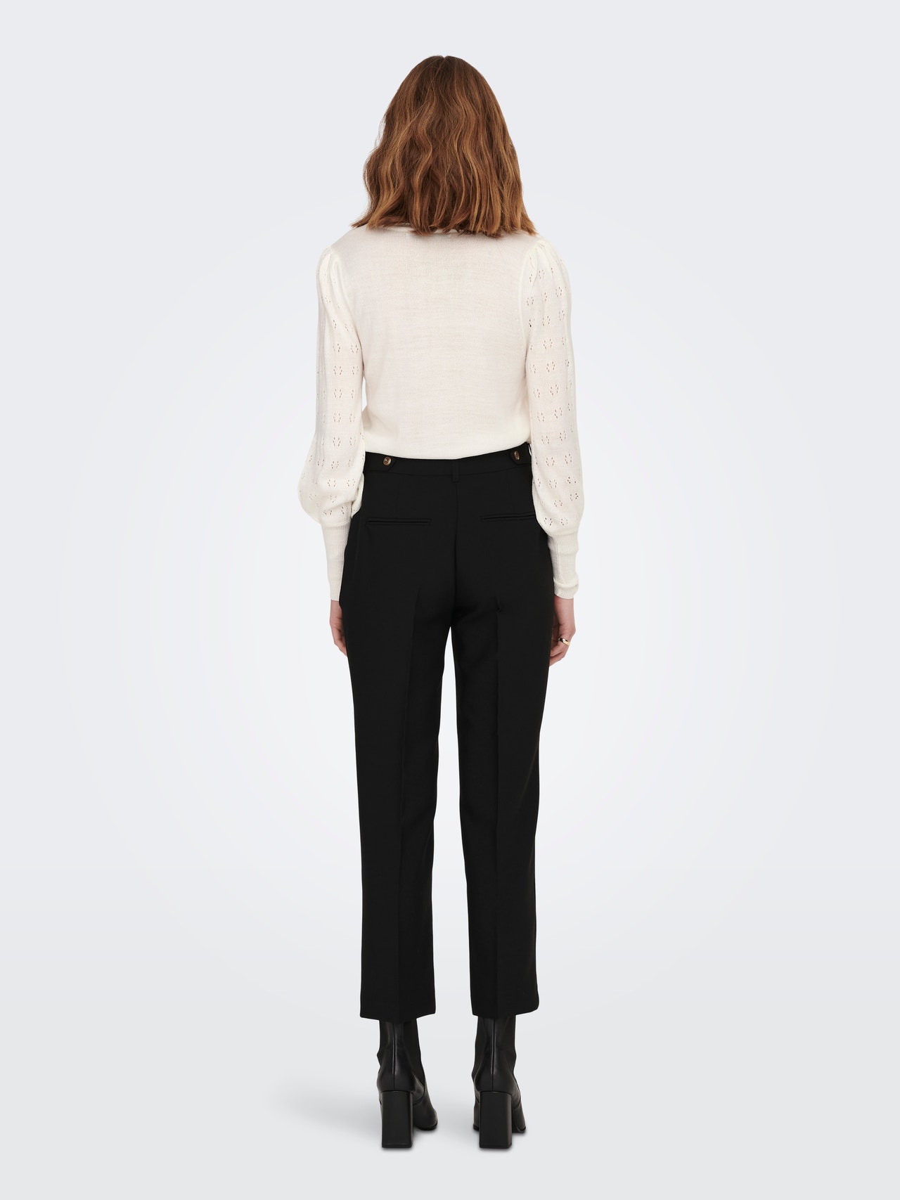 ONLY Regular Fit High waist Trousers -Black - 15279149