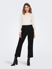 ONLY Regular Fit High waist Trousers -Black - 15279149