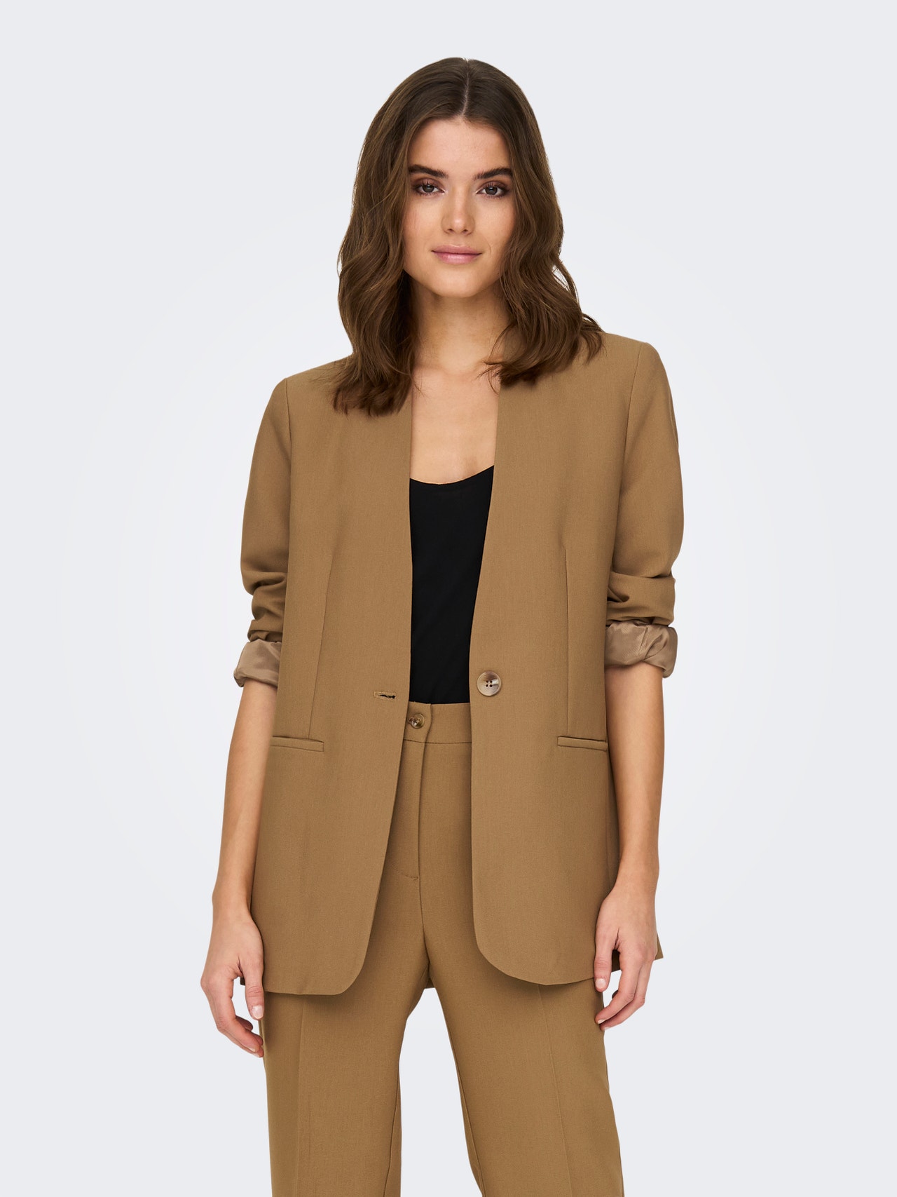 ONLY Oversized Fit Blazer -Toasted Coconut - 15279150