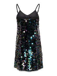 ONLY Regular Fit V-hals Kort kjole -Black - 15279214