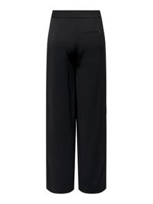 ONLY Pantalones Corte regular Cintura alta -Black - 15279301