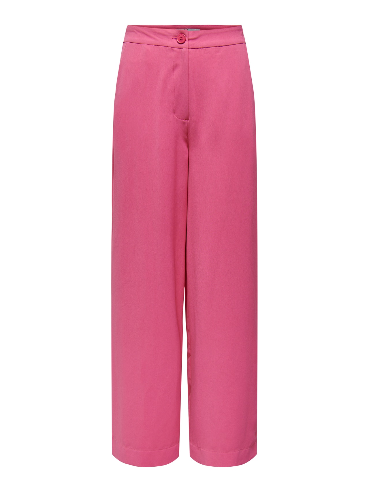 ONLY Regular Fit High waist Trousers -Shocking Pink - 15279301