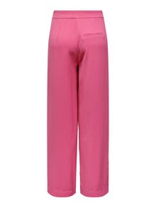 ONLY Normal geschnitten Hohe Taille Hose -Shocking Pink - 15279301