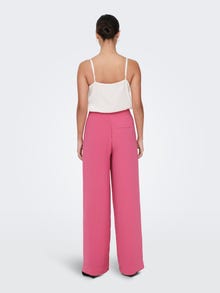 ONLY Højtaljede klassiske bukser -Shocking Pink - 15279301