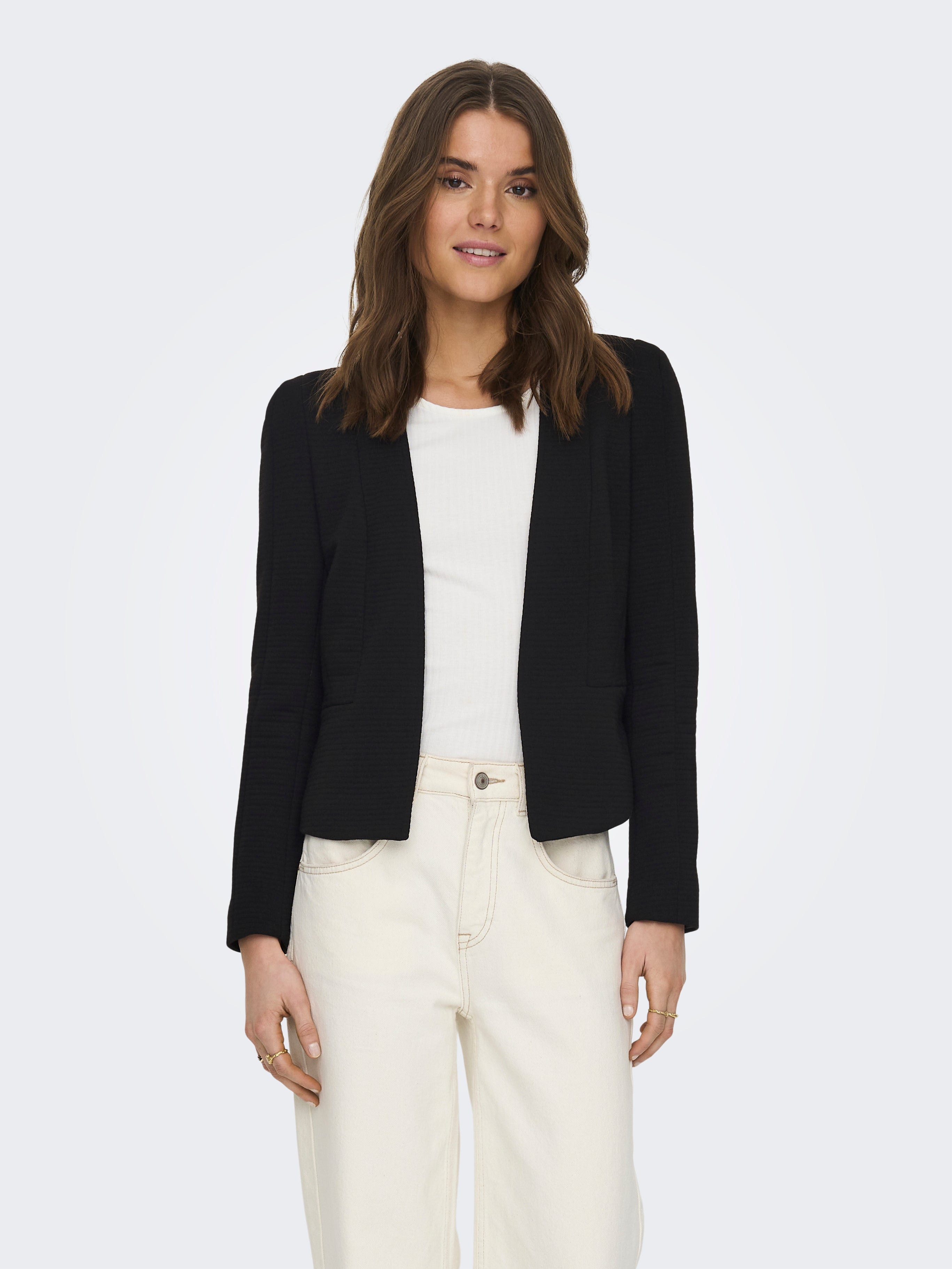 Rib short blazer with 20% discount! | ONLY®