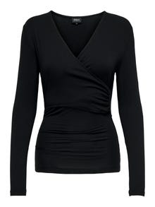 ONLY Mama Before and After Wrap Top -Black - 15279428