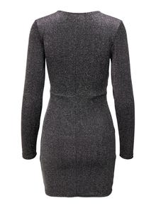 ONLY Regular Fit O-Neck Short dress -Black - 15279602