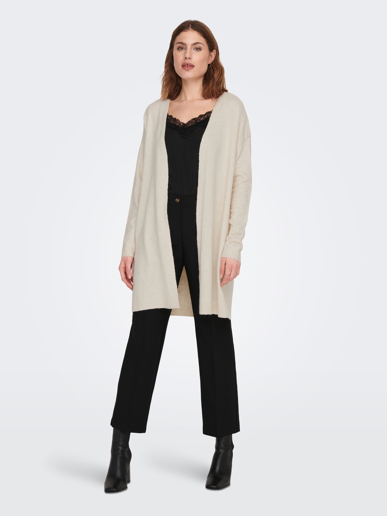 ONLY Long knitted cardigan -Birch - 15279714