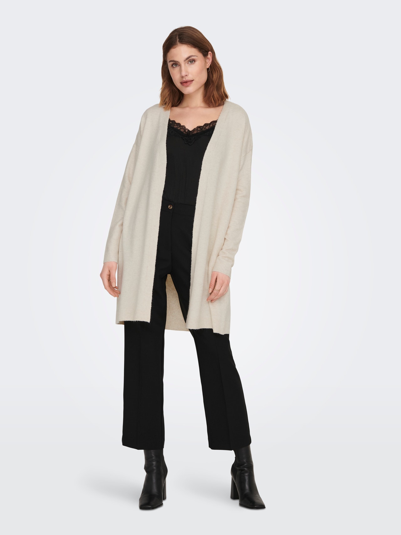 ONLY Long knitted cardigan -Birch - 15279714