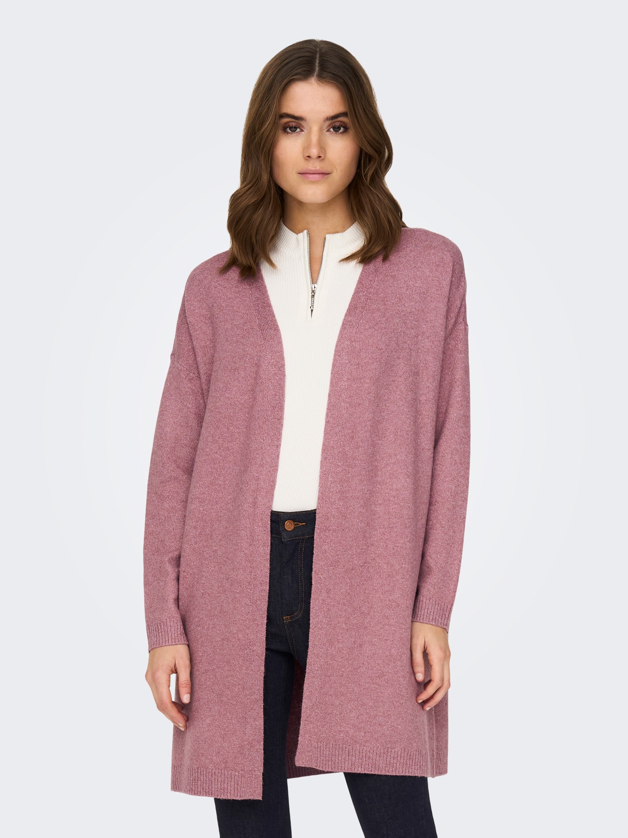 ONLY Long knitted cardigan -Nostalgia Rose - 15279714