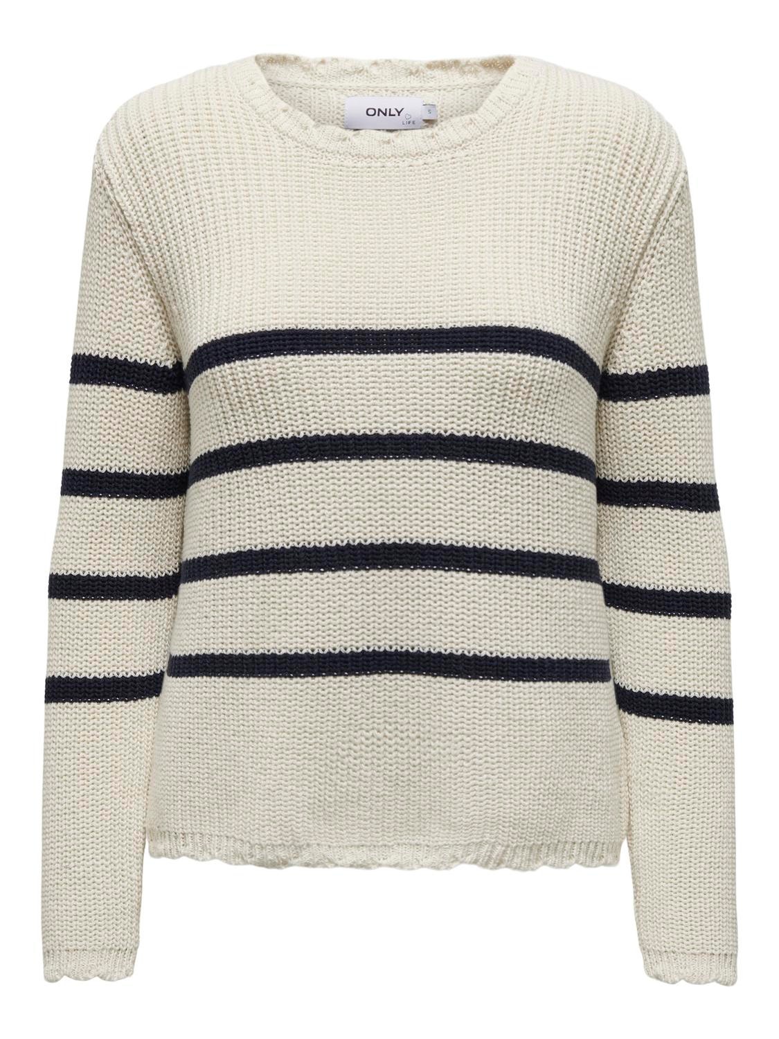 ONLY Pull-overs Col rond -Pumice Stone - 15279774