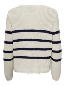 ONLY O-hals Pullover -Pumice Stone - 15279774