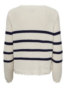 ONLY O-ringning Pullover -Pumice Stone - 15279774