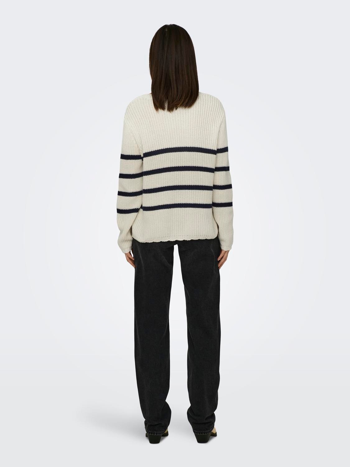 ONLY O-hals Pullover -Pumice Stone - 15279774