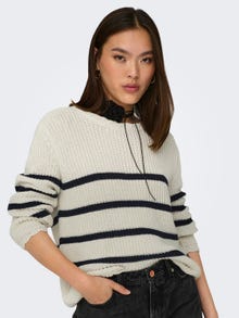ONLY Round Neck Pullover -Pumice Stone - 15279774