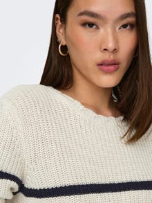 ONLY Round Neck Pullover -Pumice Stone - 15279774