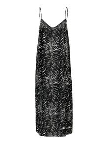 ONLY Normal geschnitten U-Ausschnitt Langes Kleid -Black - 15279836