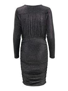 ONLY Slim Fit V-Ausschnitt Kurzes Kleid -Black - 15279858