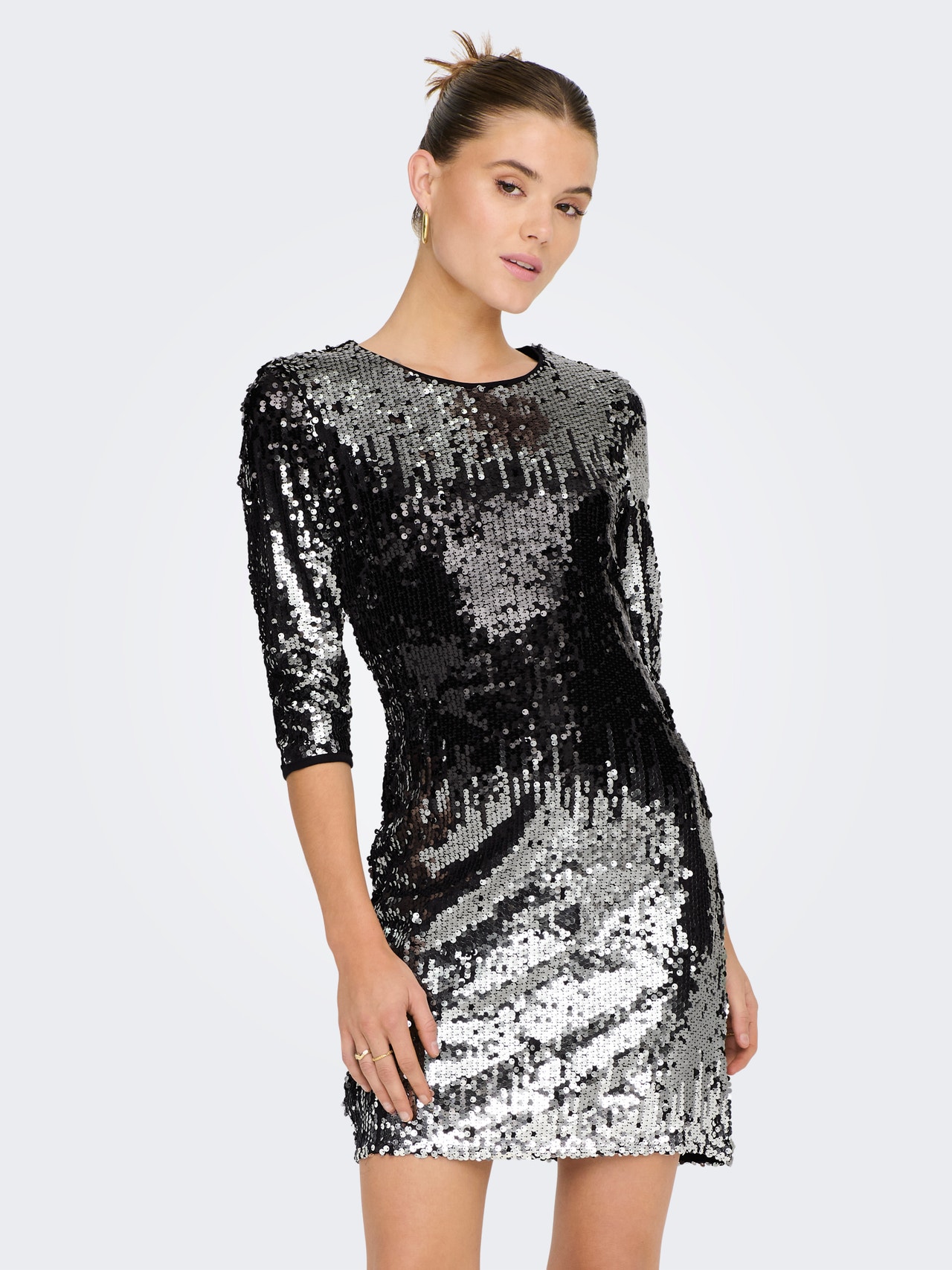 Paillet glimmer kjole | Sort ONLY®