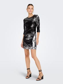 ONLY Sequin glitter dress -Black - 15279863