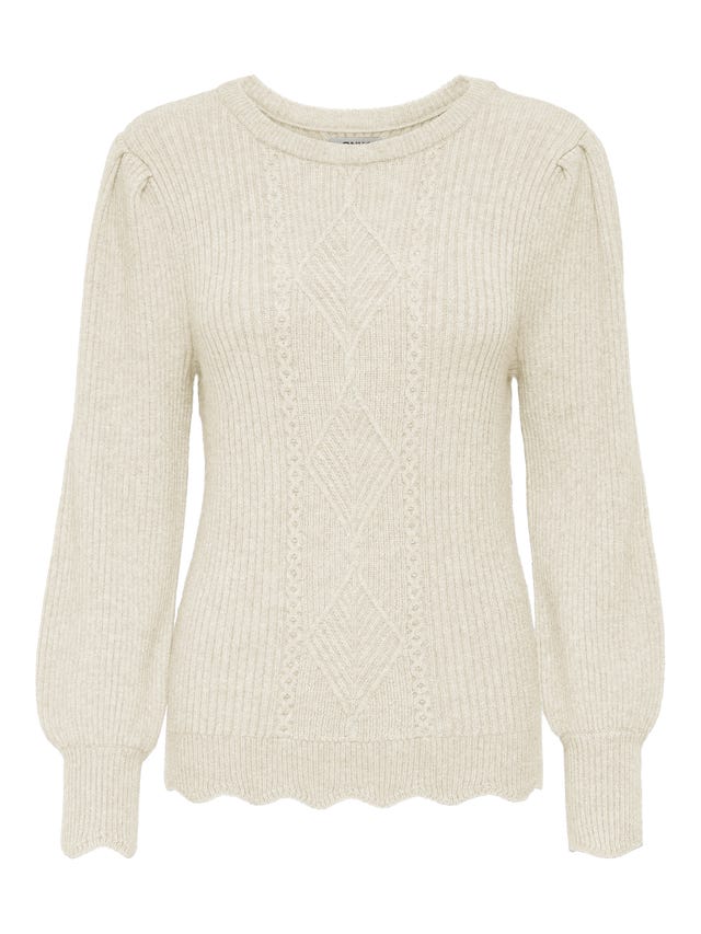 ONLY Puff Sleeves Knitted Pullover - 15279890