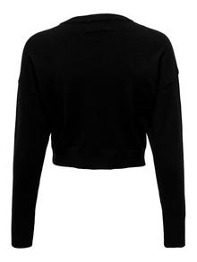 ONLY Pull-overs Col rond Épaules tombantes -Black - 15279934