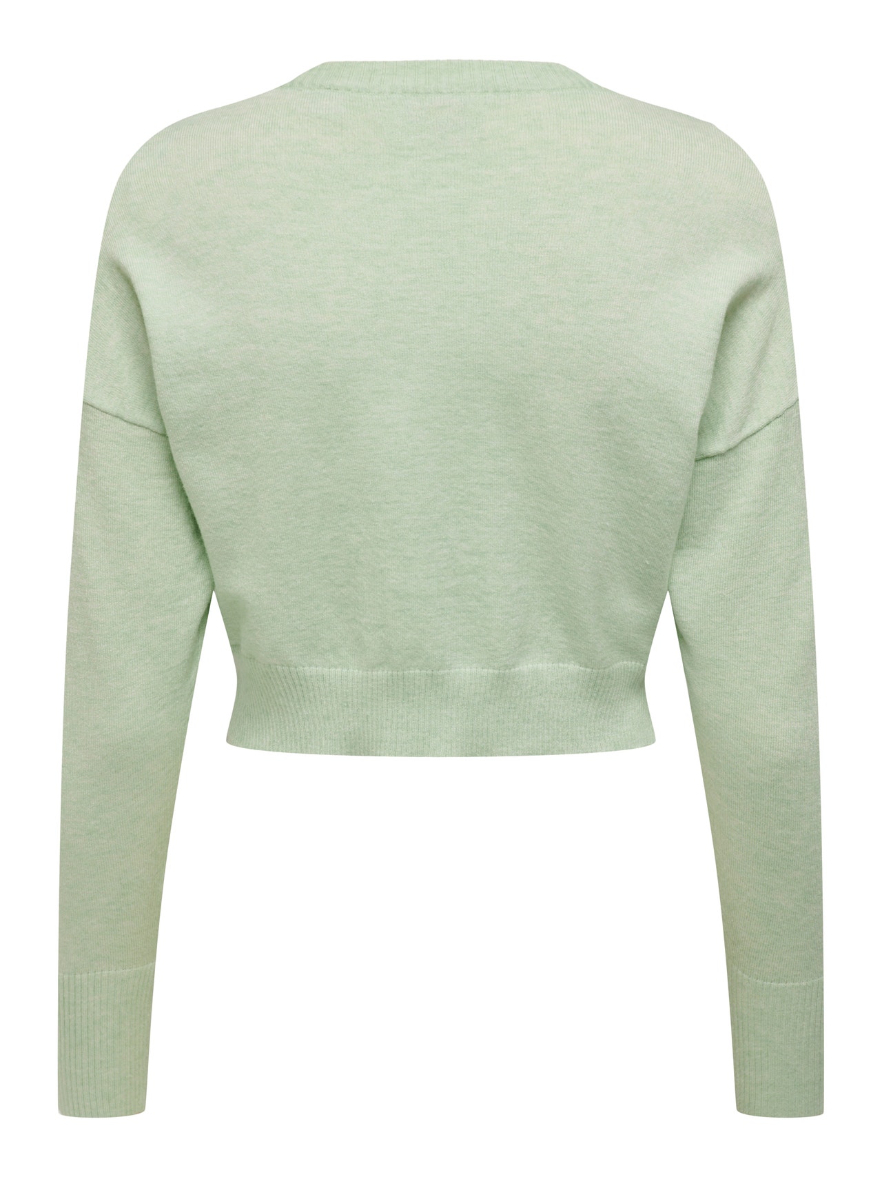 ONLY Pull-overs Col rond Épaules tombantes -Mist Green - 15279934