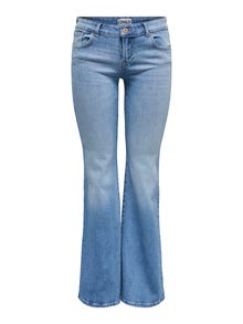 ONLY ONLTiger Low Waist Wide Flared Jeans -Light Blue Denim - 15279994