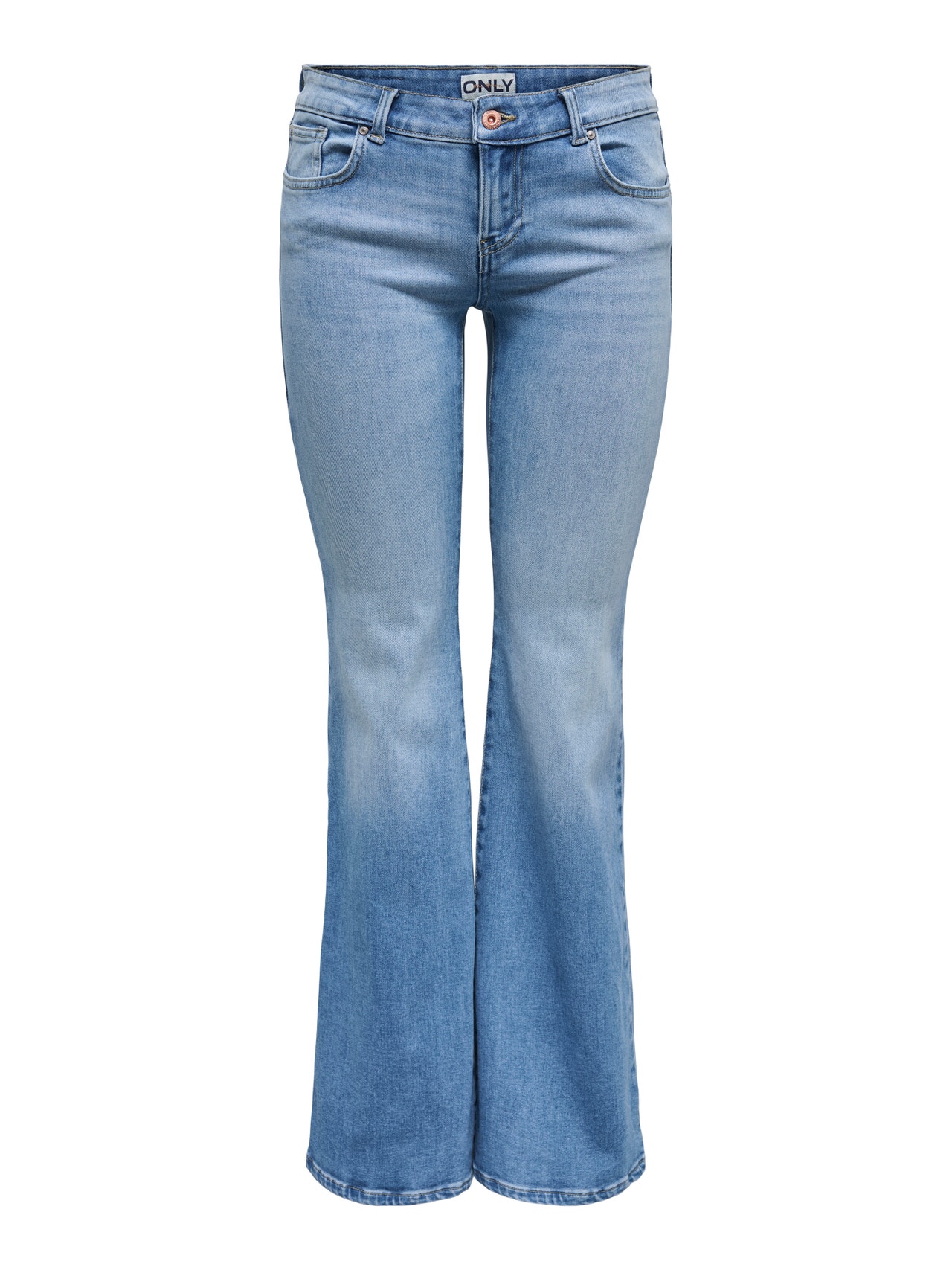 ONLY ONLTiger Low Waist Wide Flared Jeans -Light Blue Denim - 15279994