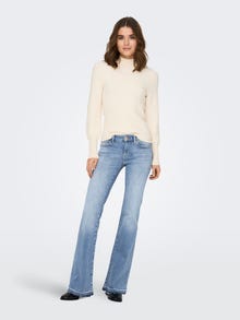 ONLY ONLTiger Low Waist Wide Flared Jeans -Light Blue Denim - 15279994