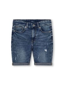 ONLY Normal geschnitten Shorts -Medium Blue Denim - 15280036