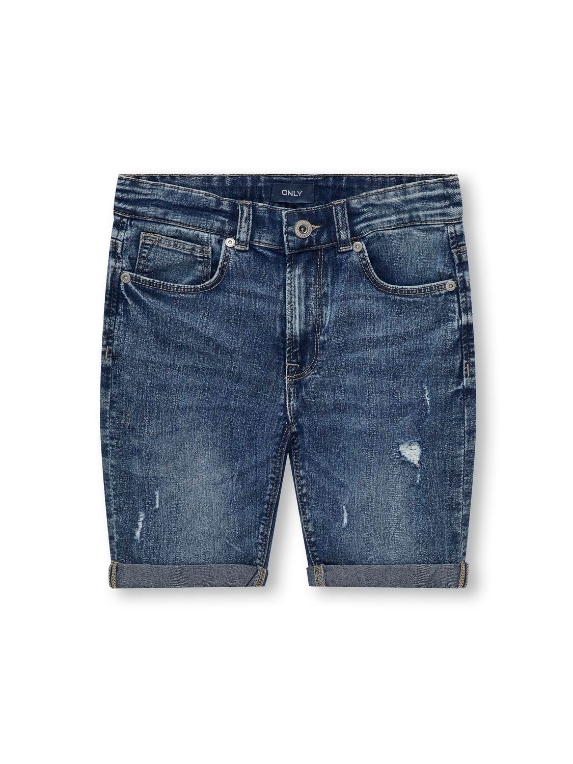 ONLY Regular Fit Shorts -Medium Blue Denim - 15280036