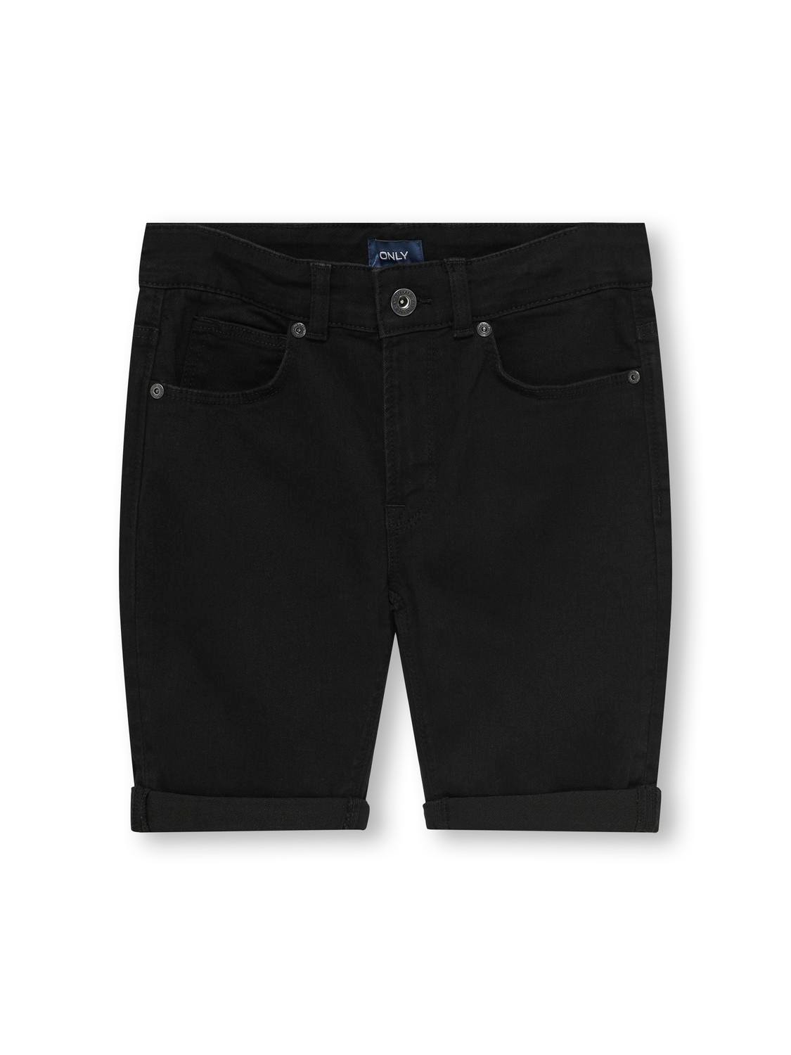 ONLY Denim Shorts -Washed Black - 15280036