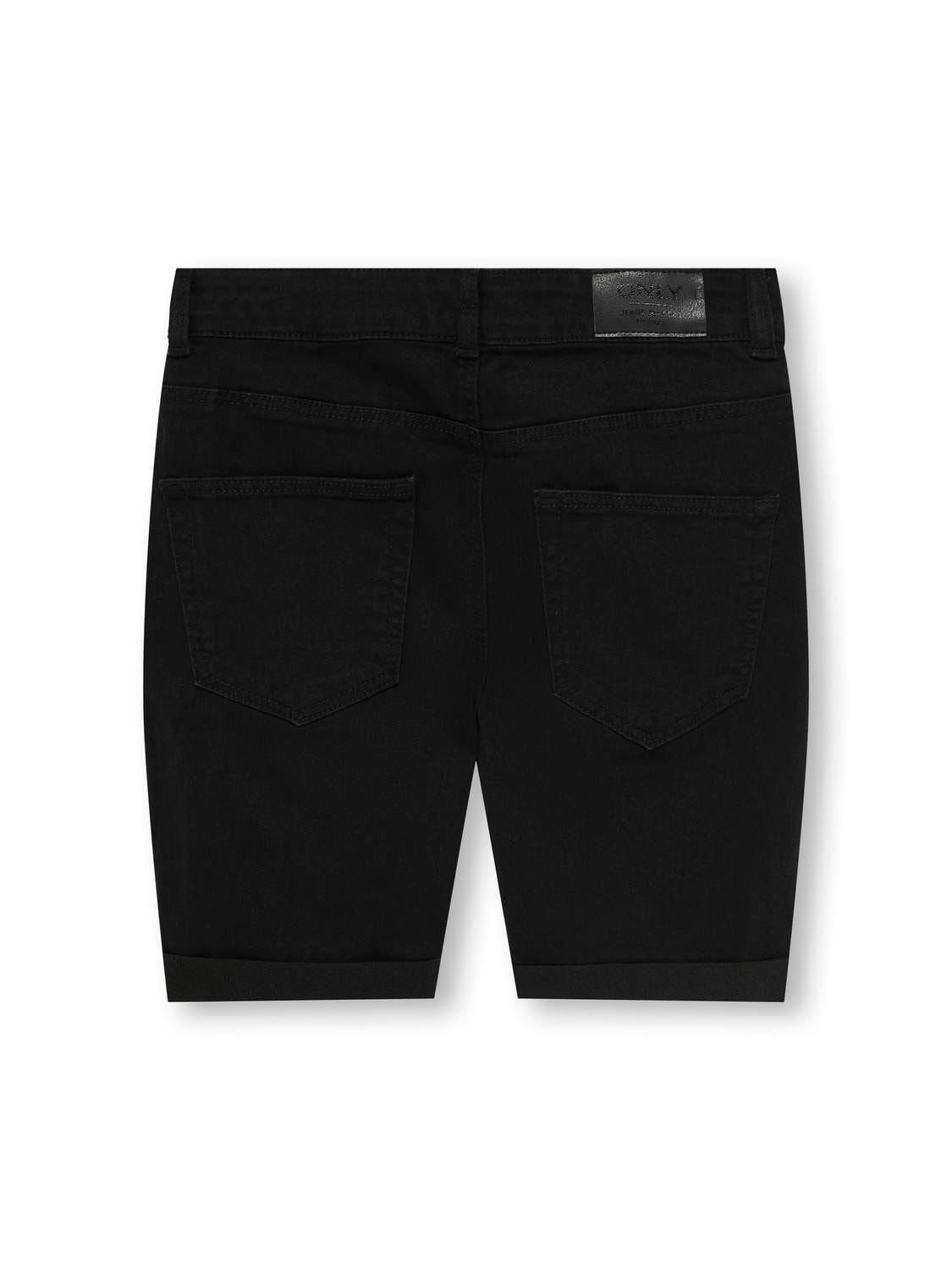ONLY Denim Shorts -Washed Black - 15280036