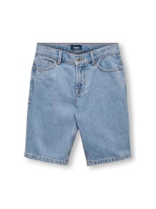 ONLY loose fit denim shorts -Light Blue Denim - 15280049