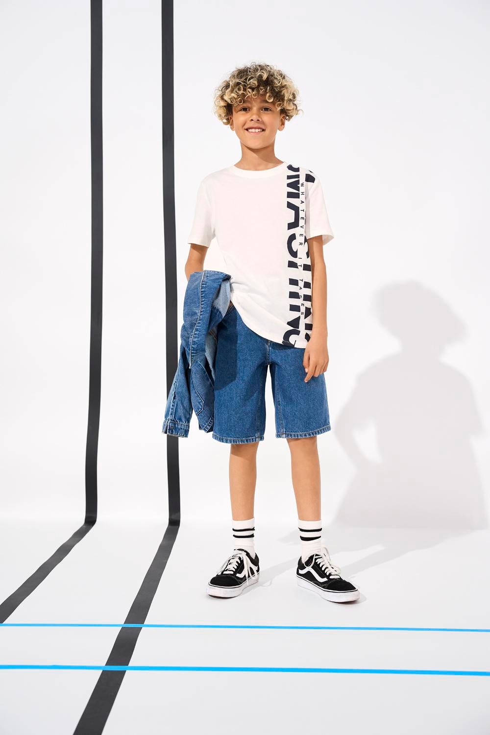 Thumbnail - Kobavi Locker Geschnitten Jeans-shorts