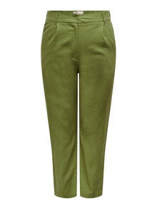 ONLY Pantalones Corte regular Cintura alta Curve -Olive Branch - 15280234