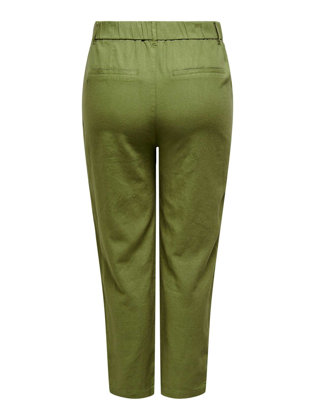 ONLY Pantalons Regular Fit Taille haute Curve -Olive Branch - 15280234