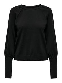 ONLY Pull-overs Col rond Bas hauts Manches bouffantes -Black - 15280259