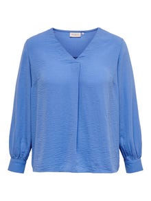 ONLY Curvy v-hals top -Provence - 15280292