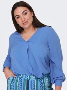 ONLY Curvy v-hals top -Provence - 15280292