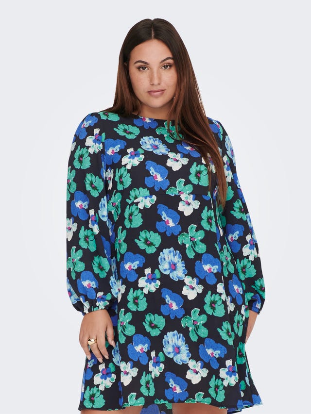 ONLY Curvy Printed Long Sleeved dress - 15280325