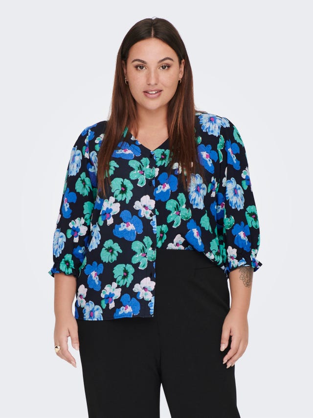 ONLY Curvy Patterned Top - 15280326