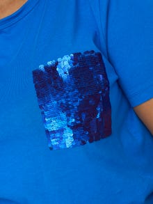 ONLY Normal geschnitten Rundhals T-Shirt -Directoire Blue - 15280459