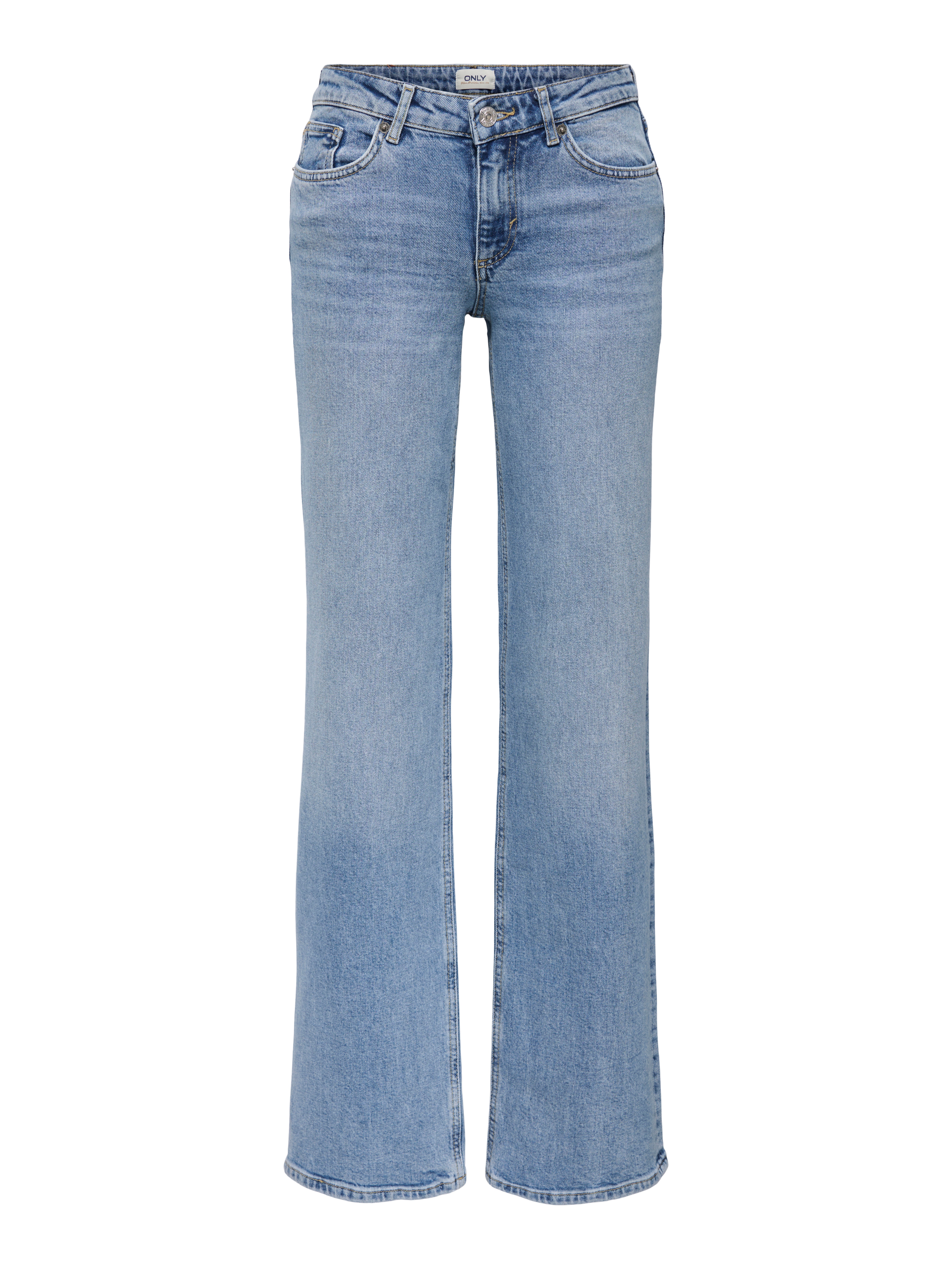 ONLJUICY Niedrige Taille Gerade geschnitten Jeans | Hellblau | ONLY®