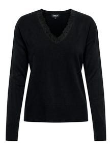 ONLY ONLSUNNY Gestricktes Oberteil -Black - 15280478