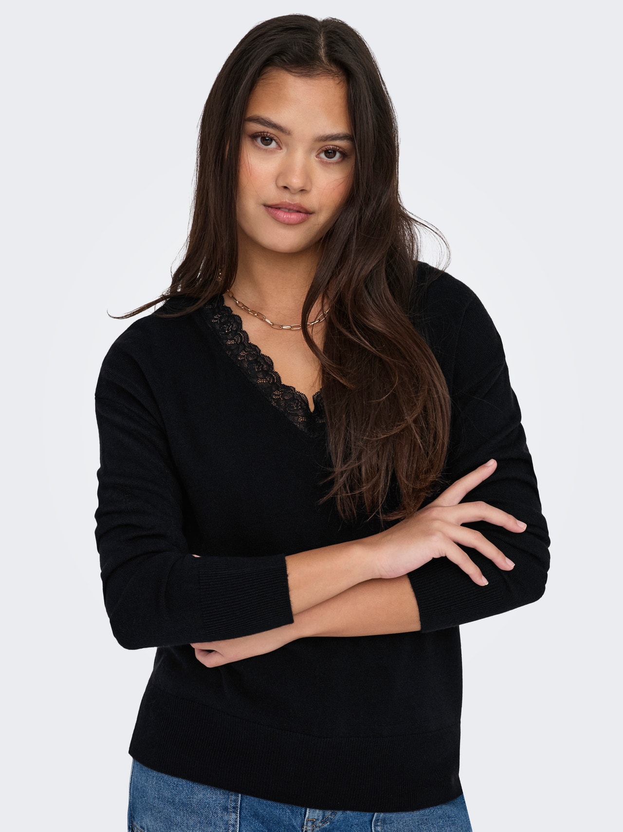 ONLY ONLSUNNY Gestricktes Oberteil -Black - 15280478